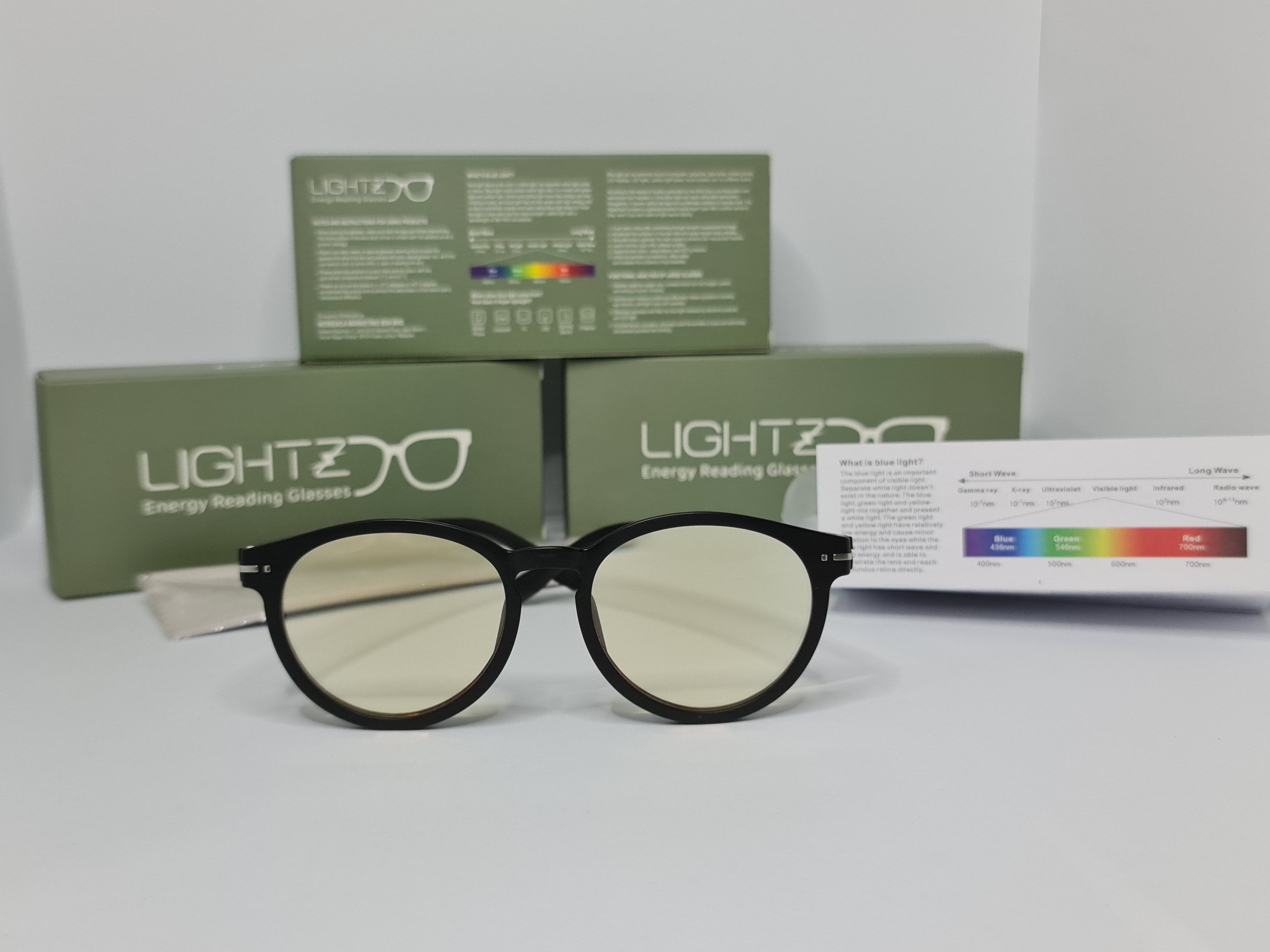 Lightz - Presbyopia Energy Reading Glasses - K-46 - Matte Black